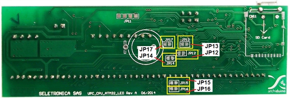 Archiduino 32 - CPU Board Bottom Side View